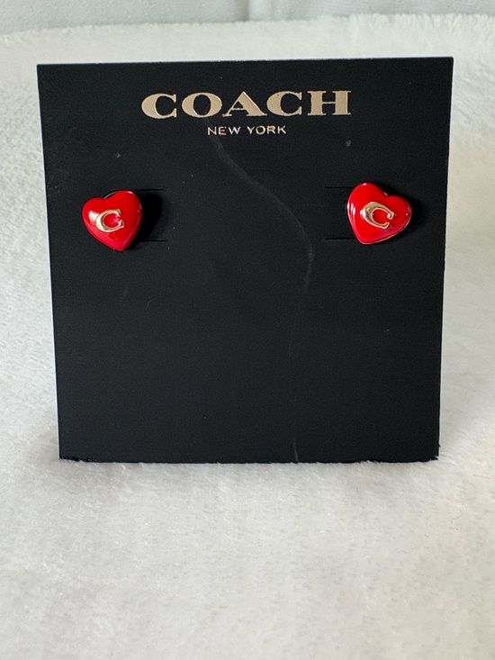 Coach Jewelry - Coach Heart Earrings